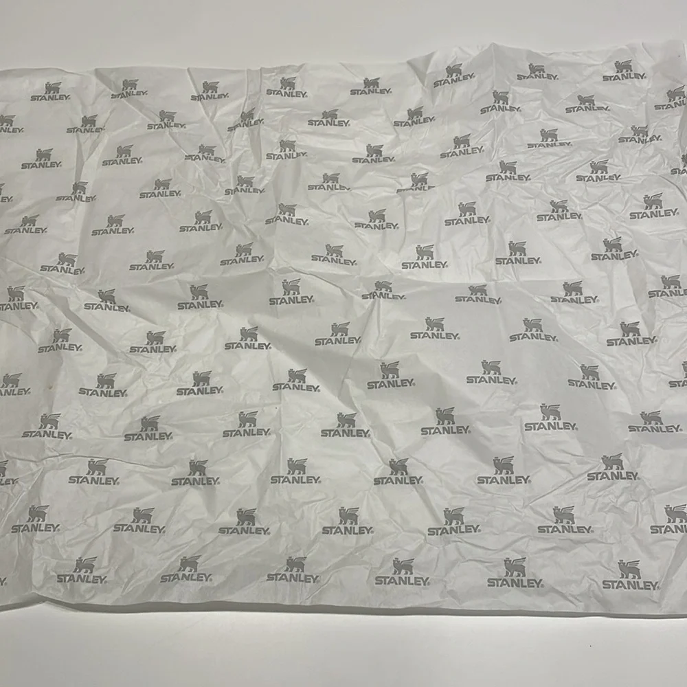 Stanley White Branded White and Gray Tissue Paper
